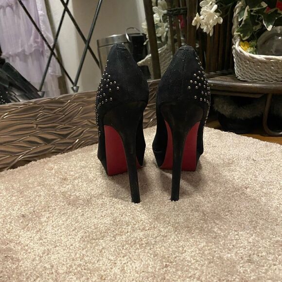 🌹Paris Hilton🌹 Vintage Rhinestone Studded Closed Toe Stiletto Heels - Picture 4 of 8